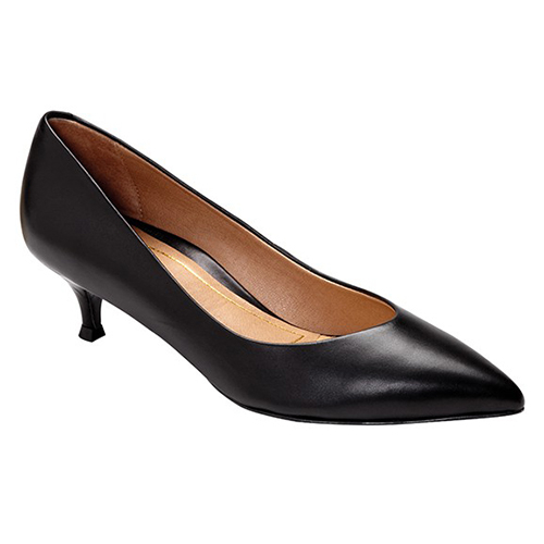 Vionic offers Josie Kitten Heel Pump Navy Leather