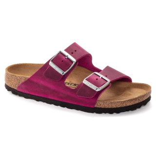 Birkenstock Arizona Oiled Leather W Buckle Sandal (Narrow Width)