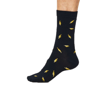 Thought Lightning Socks Dark Navy (1 Pair) UK 7-11