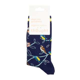 Thought Socks Multi Bird Organic Cotton Socks (1 pair) UK 4-7