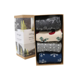 Thought Nesie Christmas Sock Box (4 Pairs) UK 4 - 7