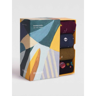 Thought Neil Bamboo Space Sock Box Multi 7-11UK