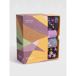 Thought Maeve Bamboo Floral Sock Box Multi UK 4-7