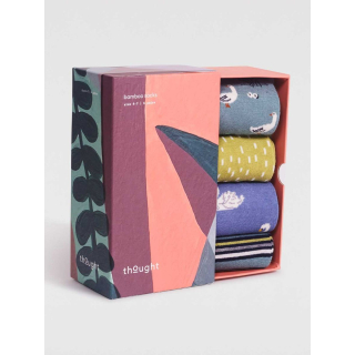 Thought Daniela Bamboo Duck Sock Box Multi UK 4-7