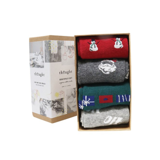 Thought Talton Christmas Sock Box (4 Pairs) UK 7 - 11