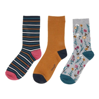 Thought Spring Meadow Pack Of 3 Socks UK 4 - 7